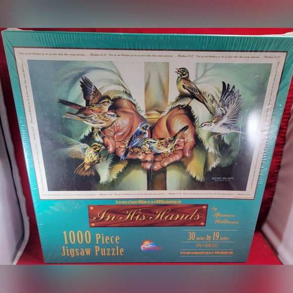 In his hands, 1000 piece jigsaw puzzle (nib) - Picture 2 of 5